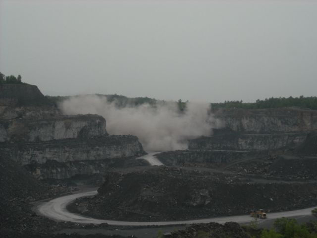 quarry blast