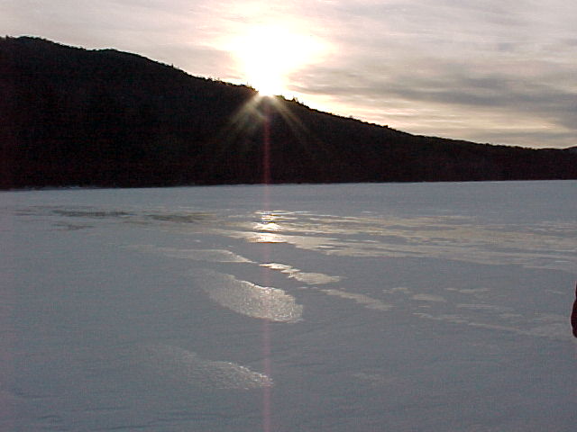 Ice Scene on Arbutus Lake