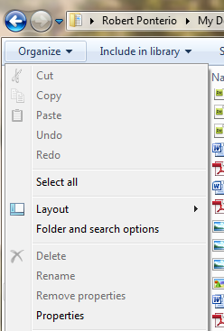 windows folder search extension