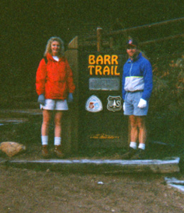 At the base of Barr Trail