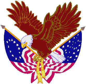 eagle with flags